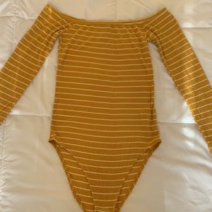 Off the shoulder body suit